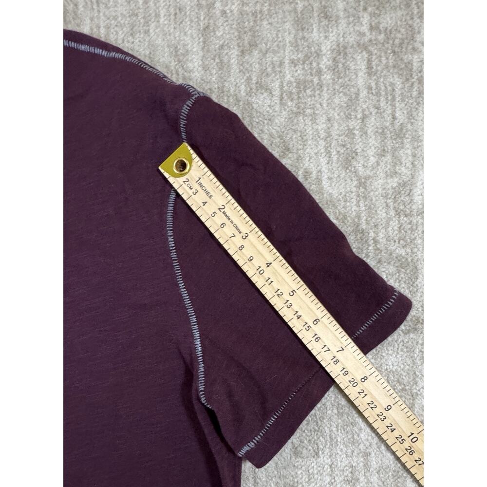 John Varvatos Men’s Eggplant Purple Short Sleeve Polo Shirt Size Large - Picture 4 of 9